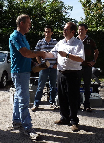 Rhodes (Teledyne ISCO) e Cristiano Leonardo (Gerente Técnico de Hidrologia da Clean)