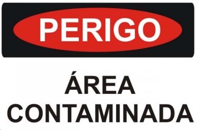 Perigo areas contaminadas